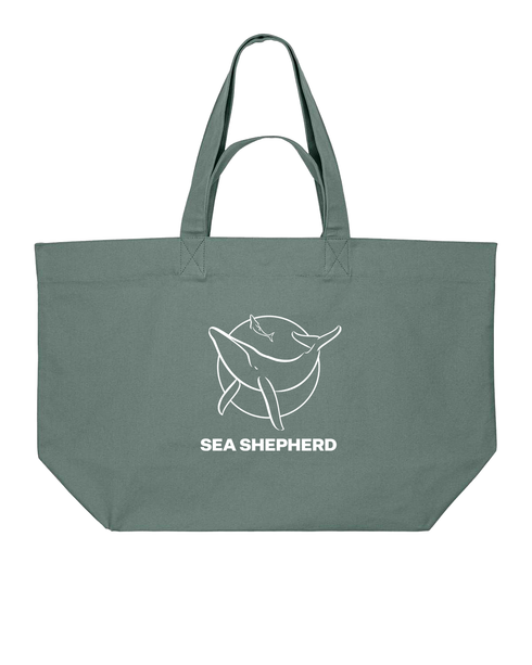 Logo Classico - Borsa Shopping in Cotone Riciclato