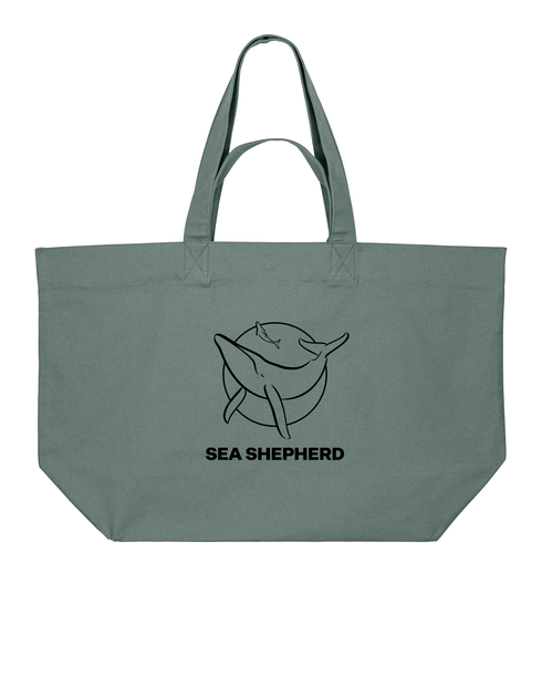 Logo Classico - Borsa Shopping in Cotone Riciclato