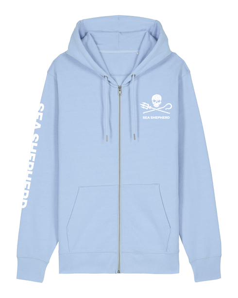 Anguilla Campaign - Felpa con Cappuccio e Zip Unisex Regular Fit