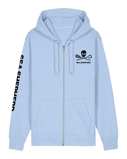 Anguilla Campaign - Felpa con Cappuccio e Zip Unisex Regular Fit