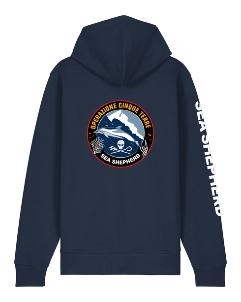 Operazione 5 Terre - Felpa con Cappuccio e Zip Unisex Regular Fit