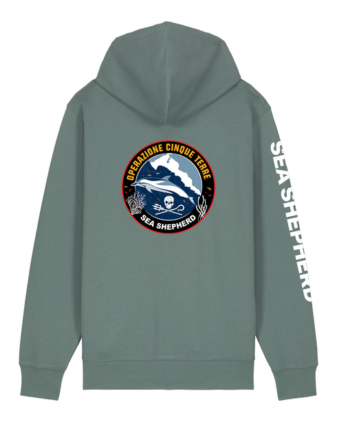 Operazione 5 Terre - Felpa con Cappuccio e Zip Unisex Regular Fit