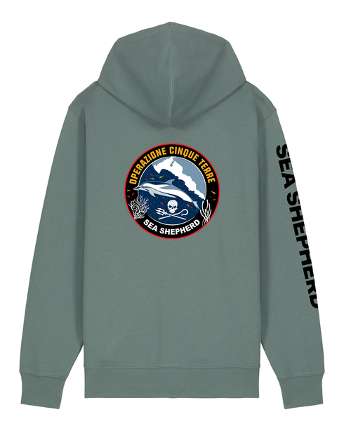 Operazione 5 Terre - Felpa con Cappuccio e Zip Unisex Regular Fit