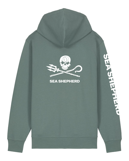 Jolly Roger - Felpa con Cappuccio e Zip Unisex Regular Fit