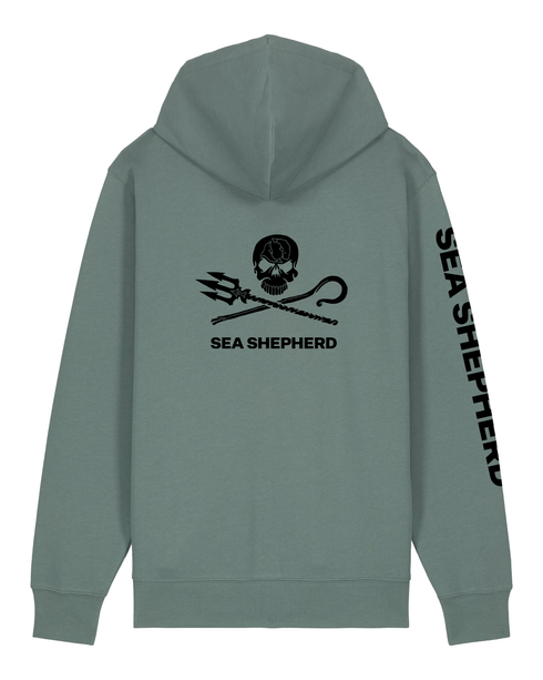 Jolly Roger - Felpa con Cappuccio e Zip Unisex Regular Fit