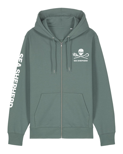 Jolly Roger - Felpa con Cappuccio e Zip Unisex Regular Fit