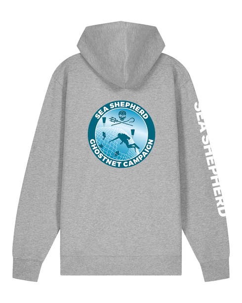 Campagna Ghostnet - Felpa con Cappuccio e Zip Unisex Regular Fit