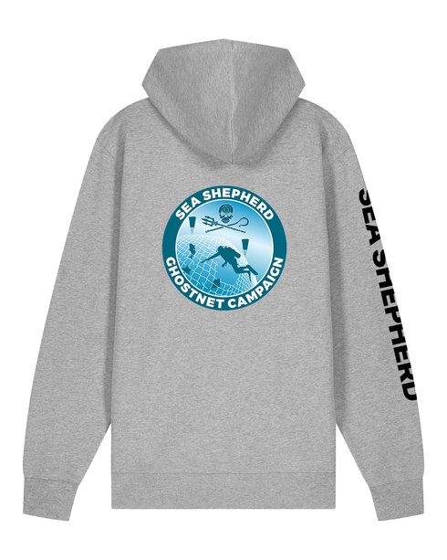 Campagna Ghostnet - Felpa con Cappuccio e Zip Unisex Regular Fit