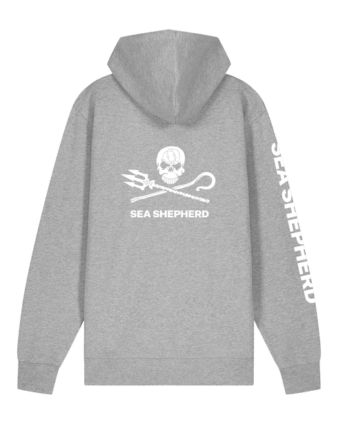 Jolly Roger - Felpa con Cappuccio e Zip Unisex Regular Fit