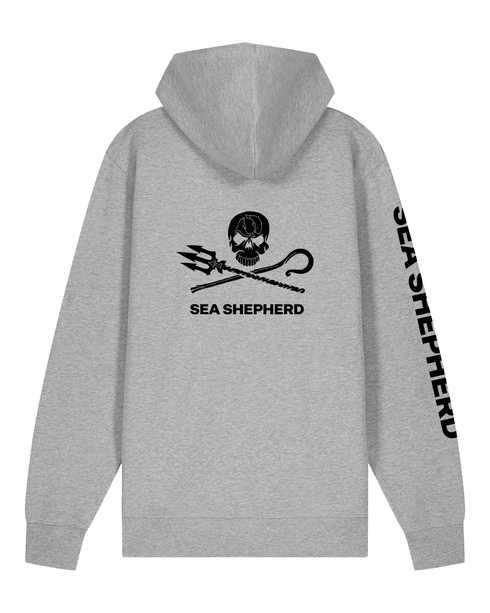 Jolly Roger - Felpa con Cappuccio e Zip Unisex Regular Fit