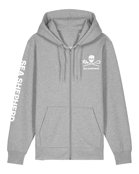 Jolly Roger - Felpa con Cappuccio e Zip Unisex Regular Fit
