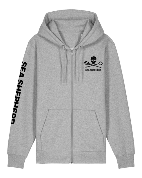 Anguilla Campaign - Felpa con Cappuccio e Zip Unisex Regular Fit