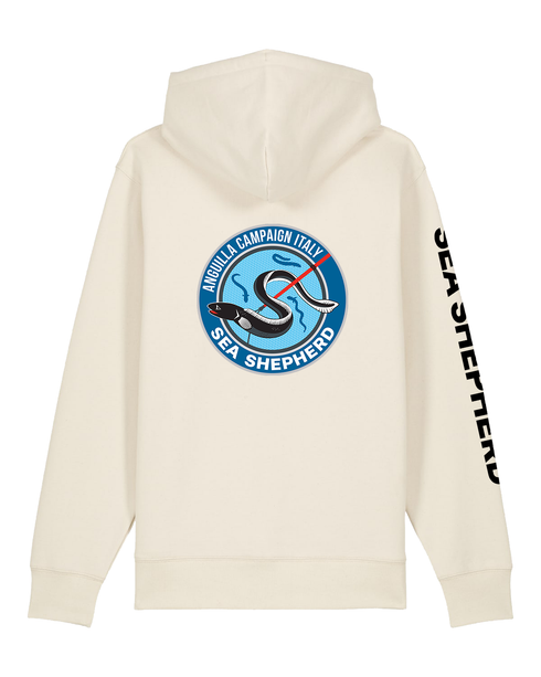 Anguilla Campaign - Felpa con Cappuccio e Zip Unisex Regular Fit