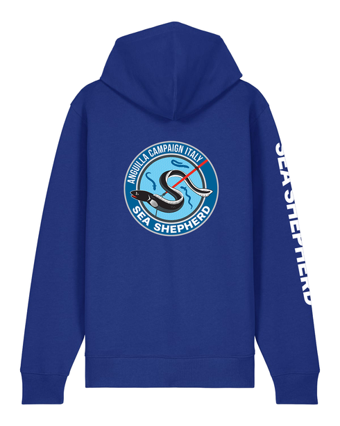 Anguilla Campaign - Felpa con Cappuccio e Zip Unisex Regular Fit