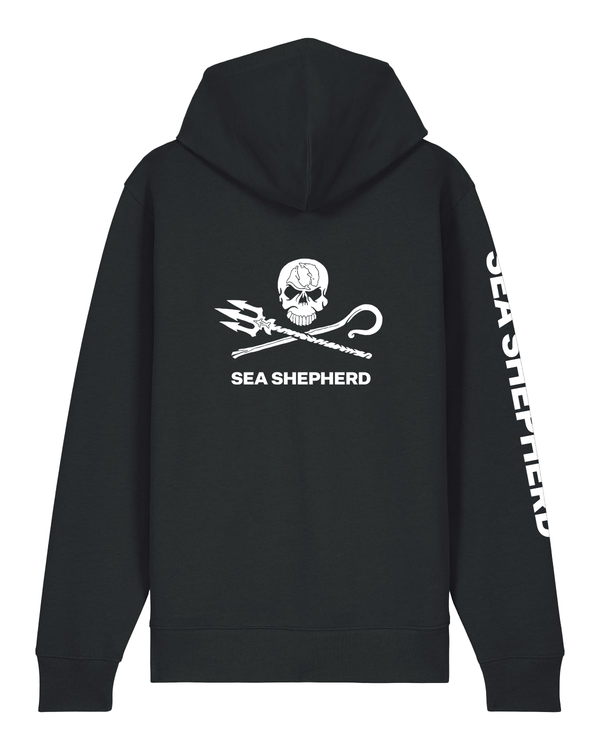 Jolly Roger - Felpa con Cappuccio e Zip Unisex Regular Fit